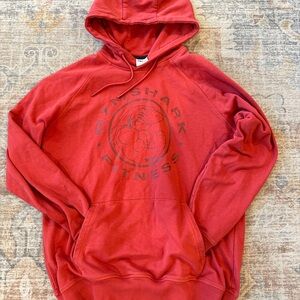 Gymshark Red Hooded Pullover Sweatshirt